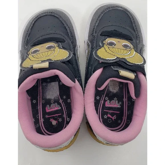 Puma Girls Tennis Shoes Sneakers LOL Surprise Cali Sport Queen Bee Size 8C Kids - Picture 4 of 7